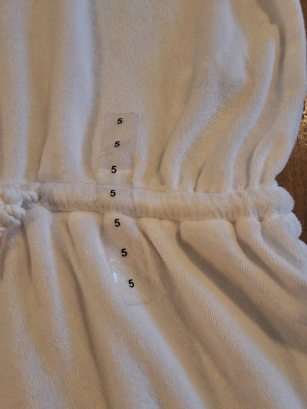 Ralph Lauren White Hooded Kids Cover Up Dress with Logo Size 5T